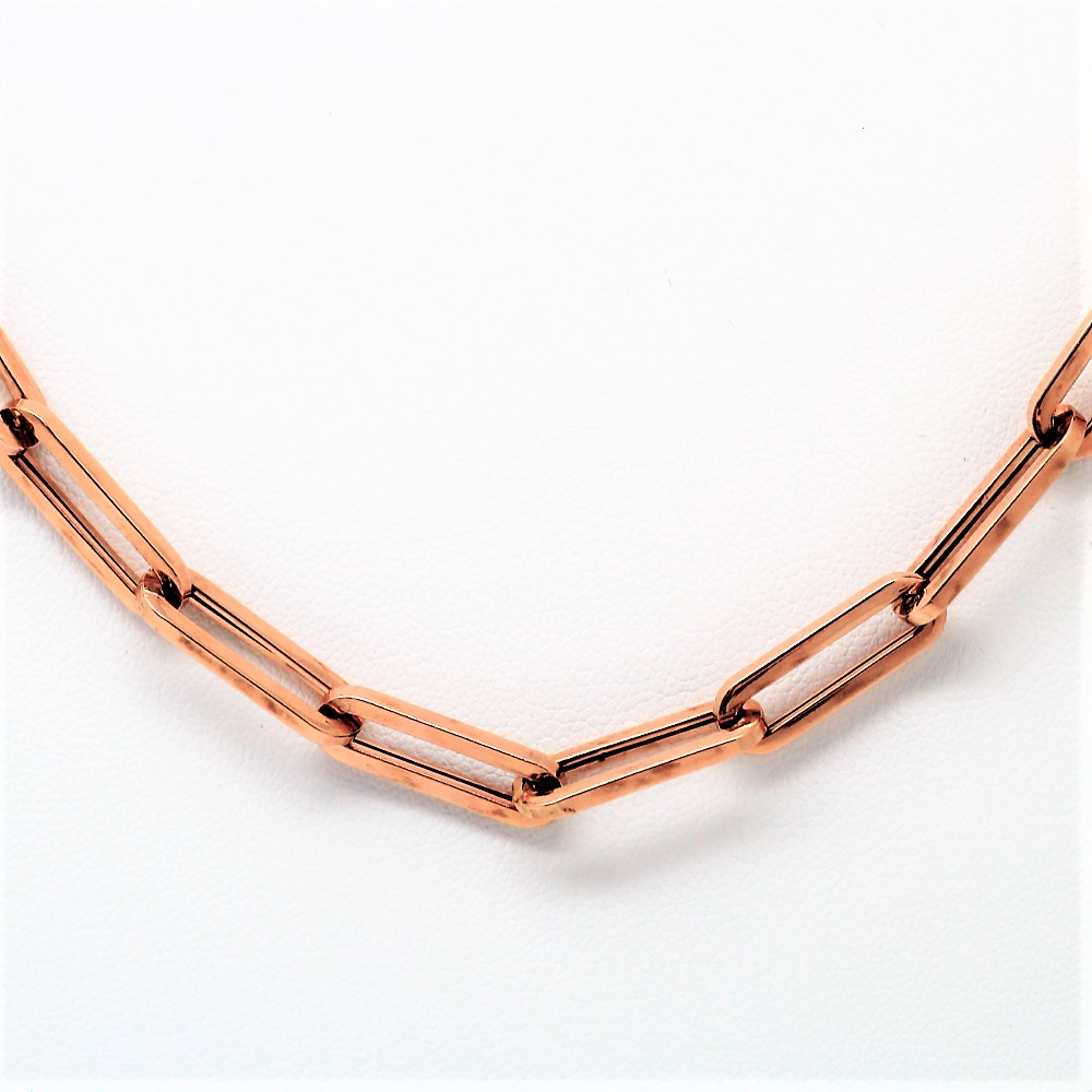 Gold Paperclip Chain Necklace - Gold Paperclip Necklace