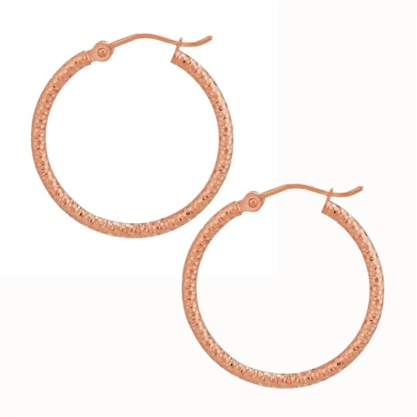 rose gold hoop earrings | The Diamond Shop