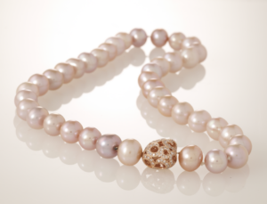 light pink pearl necklace