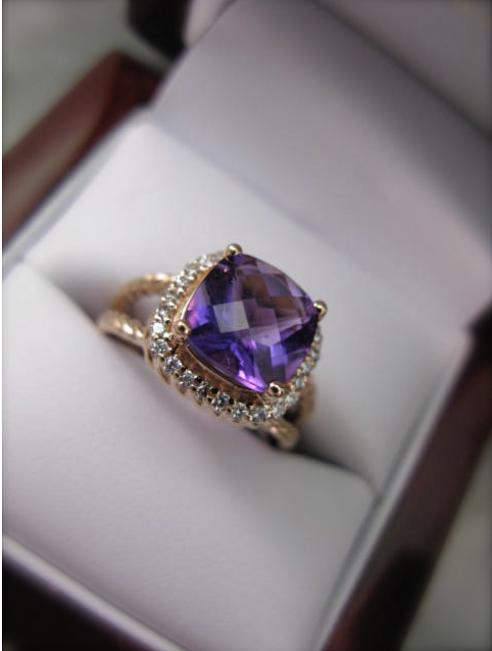 Large amethyst ring